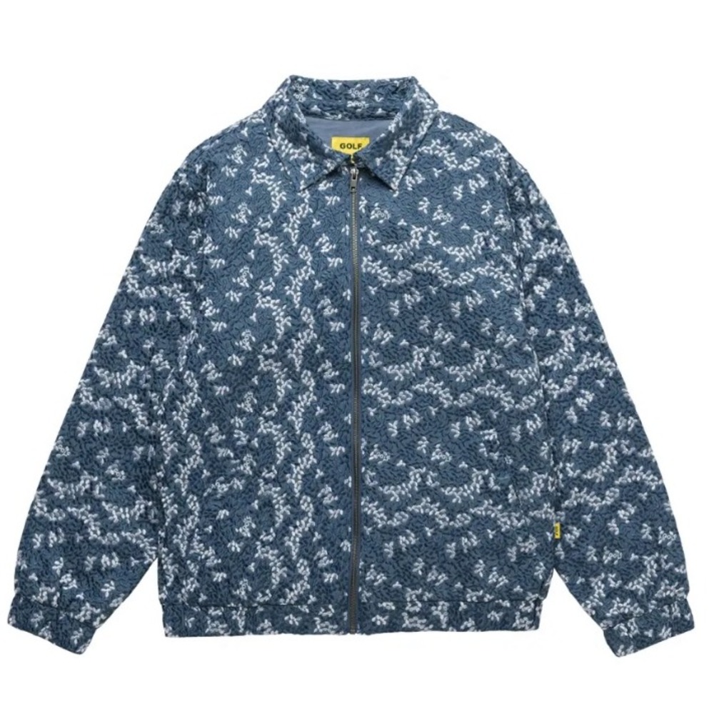 GOLF WANG Floral Embroidered Harrington Jacket Blue White Tyler The Creator L